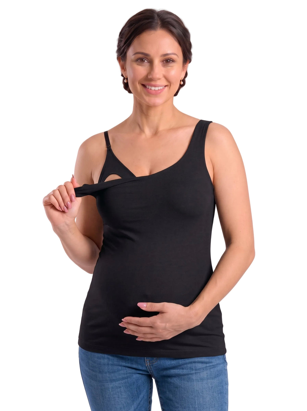 Nuva, top de lactancia con cuello en V