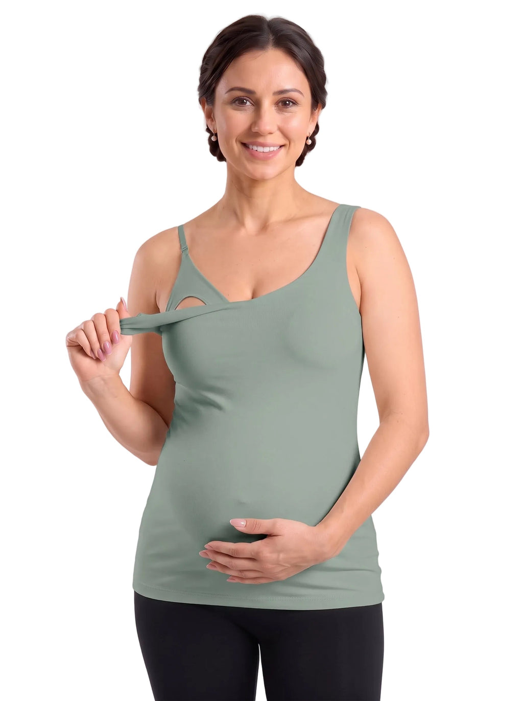 Nuva, top de lactancia con cuello en V