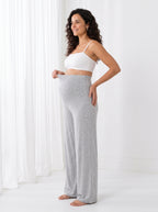 Pantalón Dream – Premamá Ancho de Modal y Algodón con Cintura Plegable