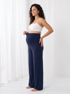Pantalón Dream – Premamá Ancho de Modal y Algodón con Cintura Plegable
