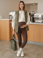 Leggings Nova – Premamá Sin Costura Delantera y Cintura Alta