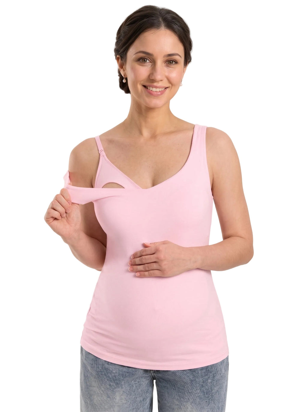 Nuva, top de lactancia con cuello en V